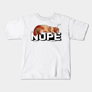 Nope - Dachshund Kids T-Shirt